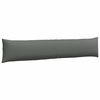 vidaXL Coussins de canap&eacute; 2 pcs Gris fonc&eacute; 200 x 40 cm tissu