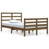vidaXL Cadre de lit sans matelas marron miel pin massif 120x200 cm
