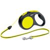 Flexi Laisse r&eacute;tractable New Classic S 5 m noir et fluo