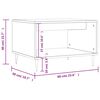 vidaXL Table basse ch&ecirc;ne fum&eacute; 60x50x40 cm bois d'ing&eacute;nierie