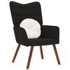 vidaXL Chaise de relaxation Noir Velours