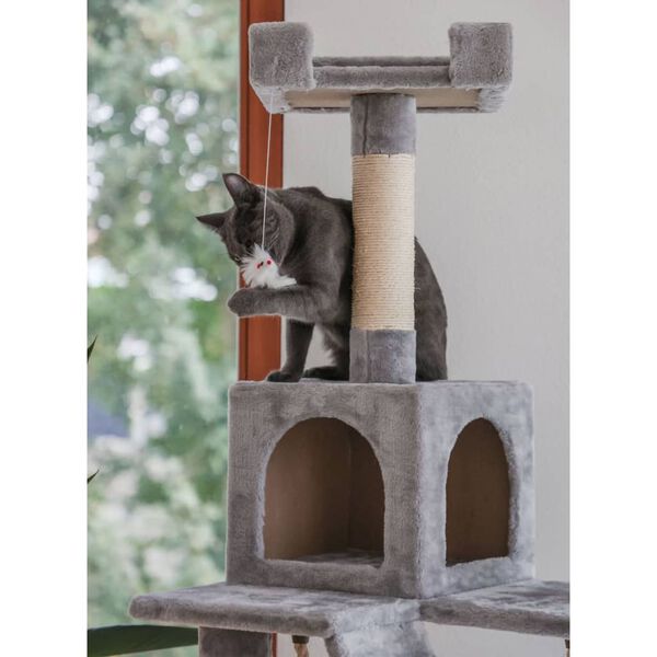 Kerbl Arbre &agrave; chat Square 178 cm Gris clair
