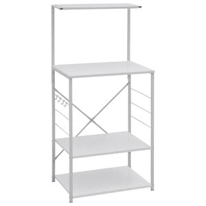 vidaXL Armoire &agrave; micro-ondes Blanc 60x39,6x123 cm Bois d'ing&eacute;nierie