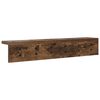 vidaXL Porte-manteau mural Ch&ecirc;ne fum&eacute; 60 x 10,5 x 10,5 cm