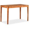 vidaXL Table de salle &agrave; manger Bois massif 118 x 60 x 76 cm