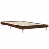 vidaXL Cadre de lit sans matelas ch&ecirc;ne marron 90x200cm bois ing&eacute;nierie