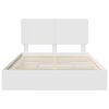 vidaXL Lit de Rangement Blanc 150 x 200 cm Bois d'ing&eacute;nierie