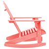 vidaXL Chaise à bascule de jardin Adirondack bois de sapin massif rose