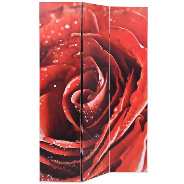 vidaXL Cloison de s&eacute;paration pliable 120 x 170 cm Rose rouge