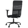 vidaXL Chaise de bureau r&eacute;glable en hauteur noir
