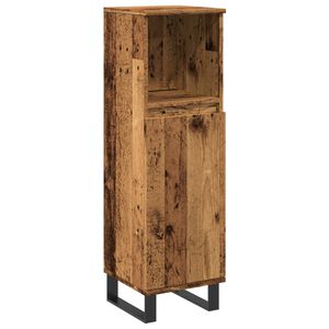 vidaXL Armoire de salle de bain vieux bois 30x30x100cm bois ing&eacute;nierie