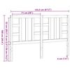 vidaXL T&ecirc;te de lit Marron miel 146x4x100 cm Bois massif de pin