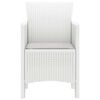 vidaXL Chaise de jardin 2 pcs Blanc 53 x 49 x 85 cm PP