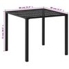 vidaXL Ensemble de bistro 3 pcs Acier Noir