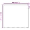 vidaXL Rideau en Dentelle Floral Blanc 280 x 300 cm Polyester