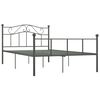 vidaXL Cadre de lit sans matelas gris m&eacute;tal 120x200 cm