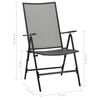 vidaXL Ensemble &agrave; manger de jardin 5 pcs Acier Anthracite