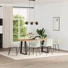 vidaXL Chaises &agrave; manger lot de 6 cr&egrave;me velours