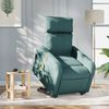 vidaXL Fauteuil inclinable de massage &eacute;lectrique Vert fonc&eacute; Tissu