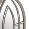 vidaXL Miroir de jardin Sable 100x45cm Fer pour utilisation ext&eacute;rieure