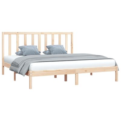 vidaXL Cadre de lit sans matelas bois massif de pin 200x200 cm