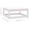 vidaXL Salon de jardin avec coussins 8 pcs blanc bois de pin massif