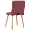 vidaXL Chaises &agrave; manger lot de 6 rouge bordeaux tissu