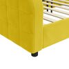 vidaXL Lit de repos sans matelas jaune 90x200 cm velours