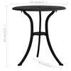 vidaXL Table de jardin Noir 62x62x65 cm Aluminium coulé