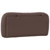 vidaXL Coussin de t&ecirc;te de lit Hvar marron 80 cm similicuir
