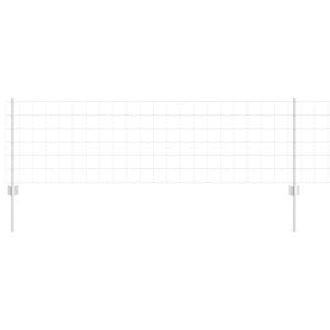 vidaXL Cl&ocirc;ture Euro avec poteau 10 x 0,6 m Acier galvanis&eacute; Argent&eacute;