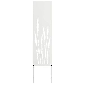 vidaXL &Eacute;cran de confidentialit&eacute; de jardin Fretwork Blanc 32 x 140 cm