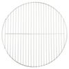 vidaXL Grille de barbecue ronde &Oslash;47 cm acier inoxydable 304