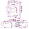 vidaXL Ensemble meuble TV FLORIN Blanc brillant Bois d'ing&eacute;nierie
