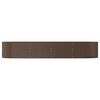 vidaXL Lit sur&eacute;lev&eacute; de jardin Marron Acier galvanis&eacute;