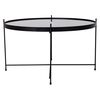 House Nordic Table basse Scarlett 70x40 cm Rond Noir