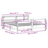 vidaXL Cadre de lit sans matelas 200x200 cm bois massif de pin