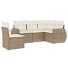 vidaXL Salon de jardin avec coussins 5 pcs beige r&eacute;sine tress&eacute;e