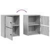 vidaXL Biblioth&egrave;que sonoma gris 40x24x52 cm bois d'ing&eacute;nierie