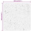 vidaXL Tapis OVIEDO &agrave; poils courts anthracite 240x240 cm
