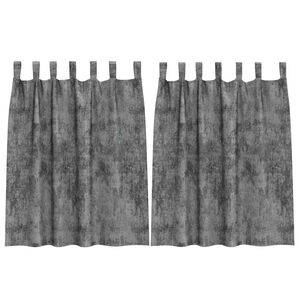 vidaXL Rideaux en velours 2 pc Gris 140 x 140 cm Velours