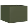 vidaXL Jardini&egrave;re vert olive 40x40x30 cm acier
