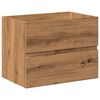 vidaXL Armoire lavabo avec bassin int&eacute;gr&eacute; ch&ecirc;ne artisanal
