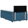 vidaXL Sommier &agrave; lattes de lit et matelas bleu 120x190 cm velours