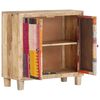 vidaXL Buffet Patchwork 70 x 35 x 75 cm Bois de manguier massif