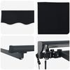 vidaXL Auvent r&eacute;tractable &eacute;lectrique Noir 3 x 2,5 m