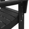 vidaXL Chaise Adirondack pliante Noir 80,5 x 74,5 x 92 cm HDPE
