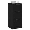 vidaXL Buffets 2 pcs Ch&ecirc;ne noir 30 x 30 x 70 cm Bois d'ing&eacute;nierie