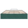 vidaXL Cadre de lit ottoman sans matelas vert fonc&eacute; 120x200 cm velours