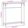 vidaXL Table console avec &eacute;tag&egrave;re Ch&ecirc;ne artisanal 75 x 19,5 x 75 cm